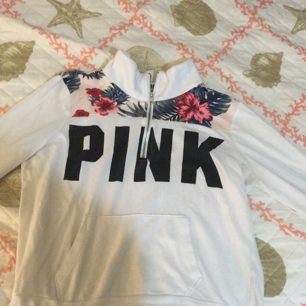 “PINK” hoodless sweatshirt